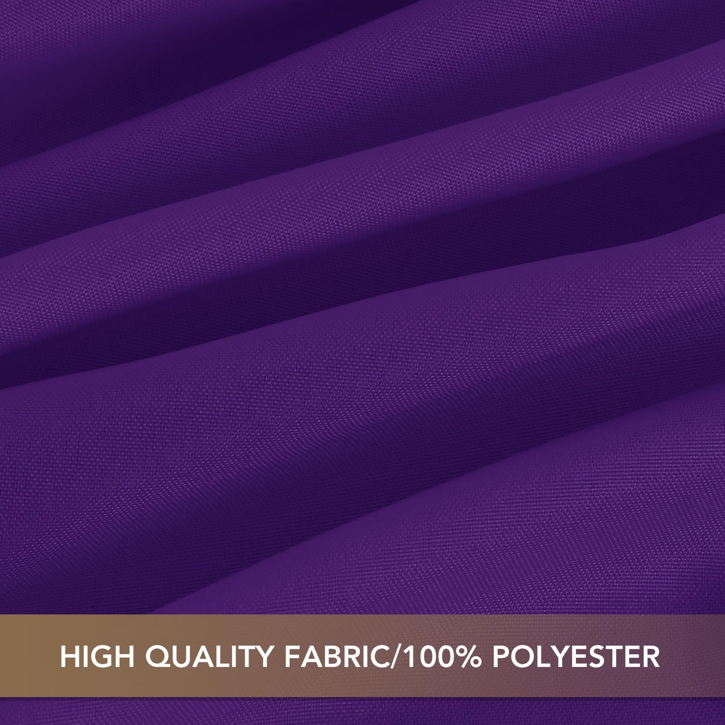 sancua Purple Tablecloths for 8 Foot Rectangle Tables, 8 Pack - Washable Polyester Fabric Table Cloth for Halloween Party Wedding Birthday Banquet Reception, 60x120 Inch