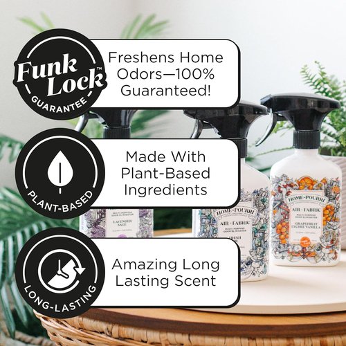 Home-Pourri Air + Fabric Odor Freshener Spray - 11 Fl Oz | Fresh Air Scent for Carpets, Couches & Bedding