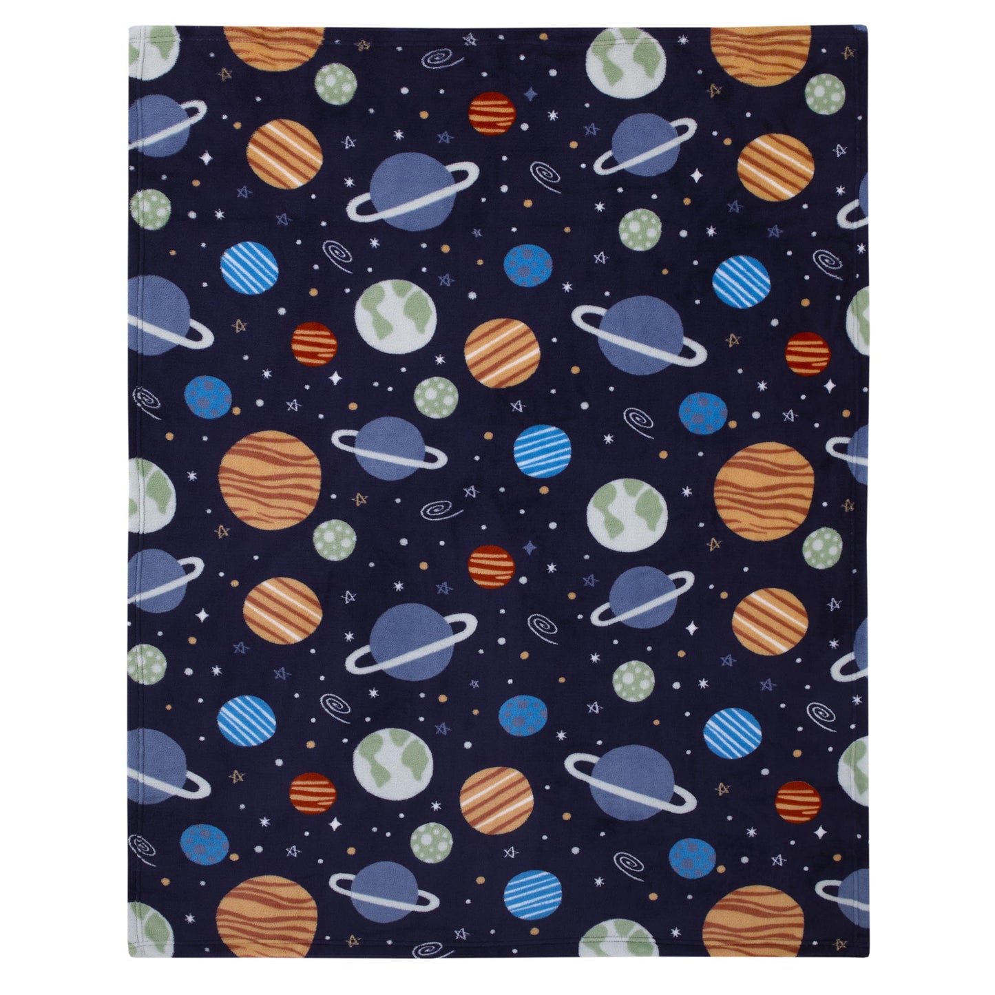 Toddler Blanket Space Solar System for Kids Small Super Soft 40 x 50 Inch, Planets & Stars Travel