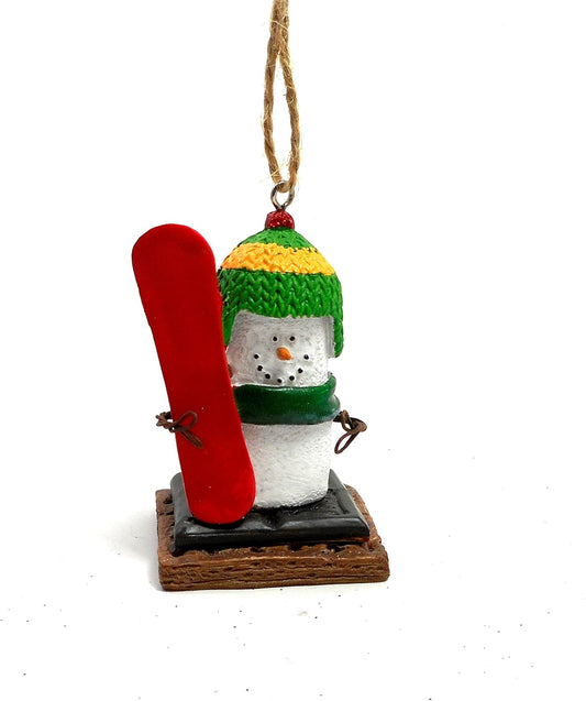 Ice Skater S'Mores Ornament - Midwest-CBK Winter Sports Holiday Decor