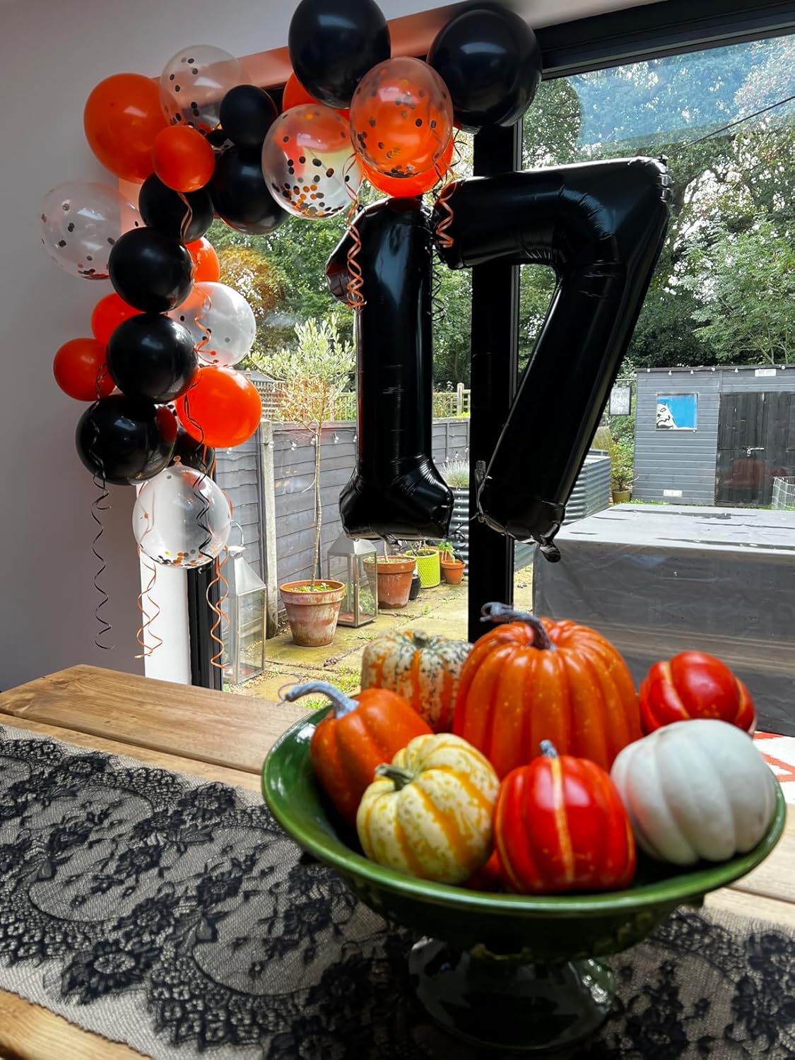 Number Balloons | Black 1 Balloon - 40 Inch Large Birthday Decoration for 1st Party