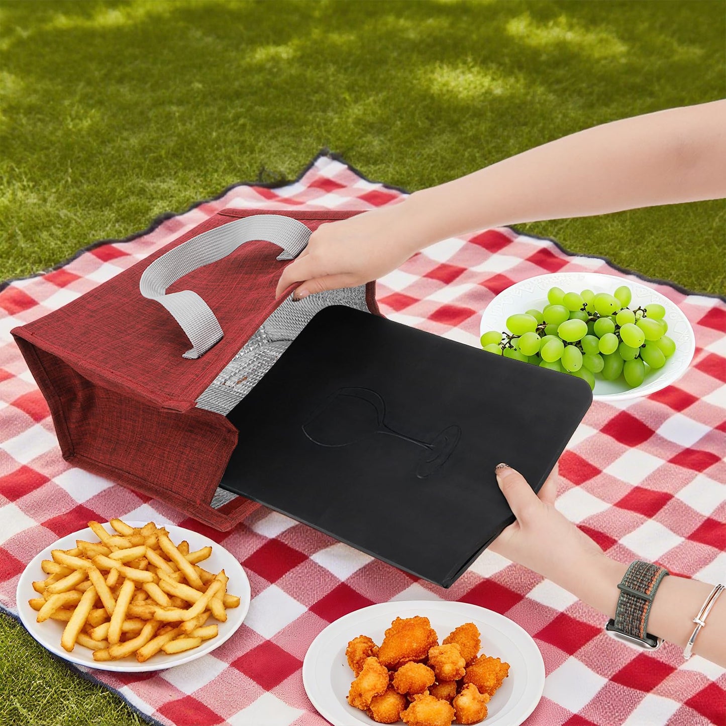 Tebery 3-in-1 Foldable Bar Mat for Countertop, Nonslip Cocktail Drying Mats with Removable Cutting Board, Silicone Mat Home Bar Accessories with Salt Rim for Drinks, Outdoor Camping, Picnic