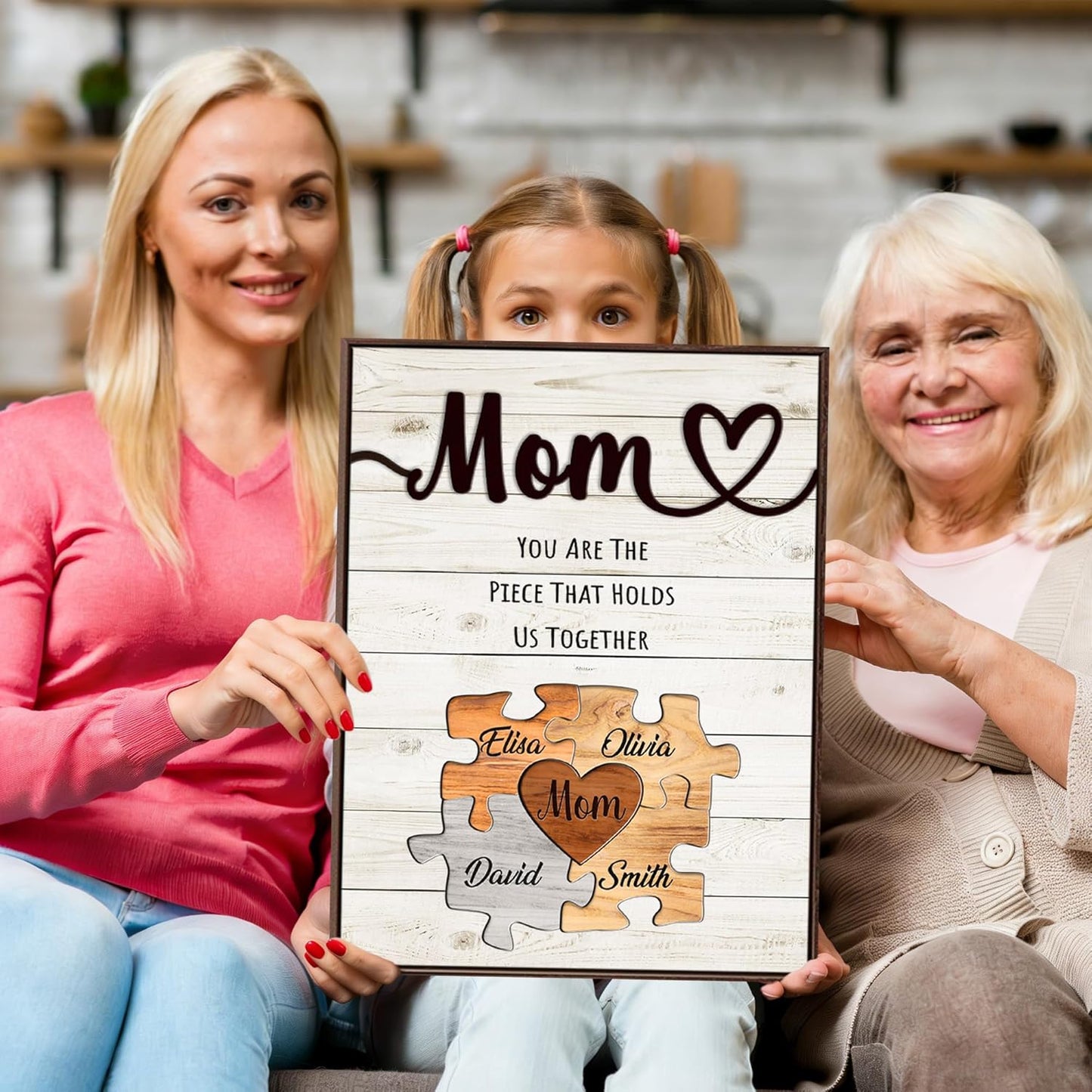 Skiennix Personalized Mother's Day Gift - Custom Puzzles & Canvas Prints for Mom | Unique Wall Art Decor