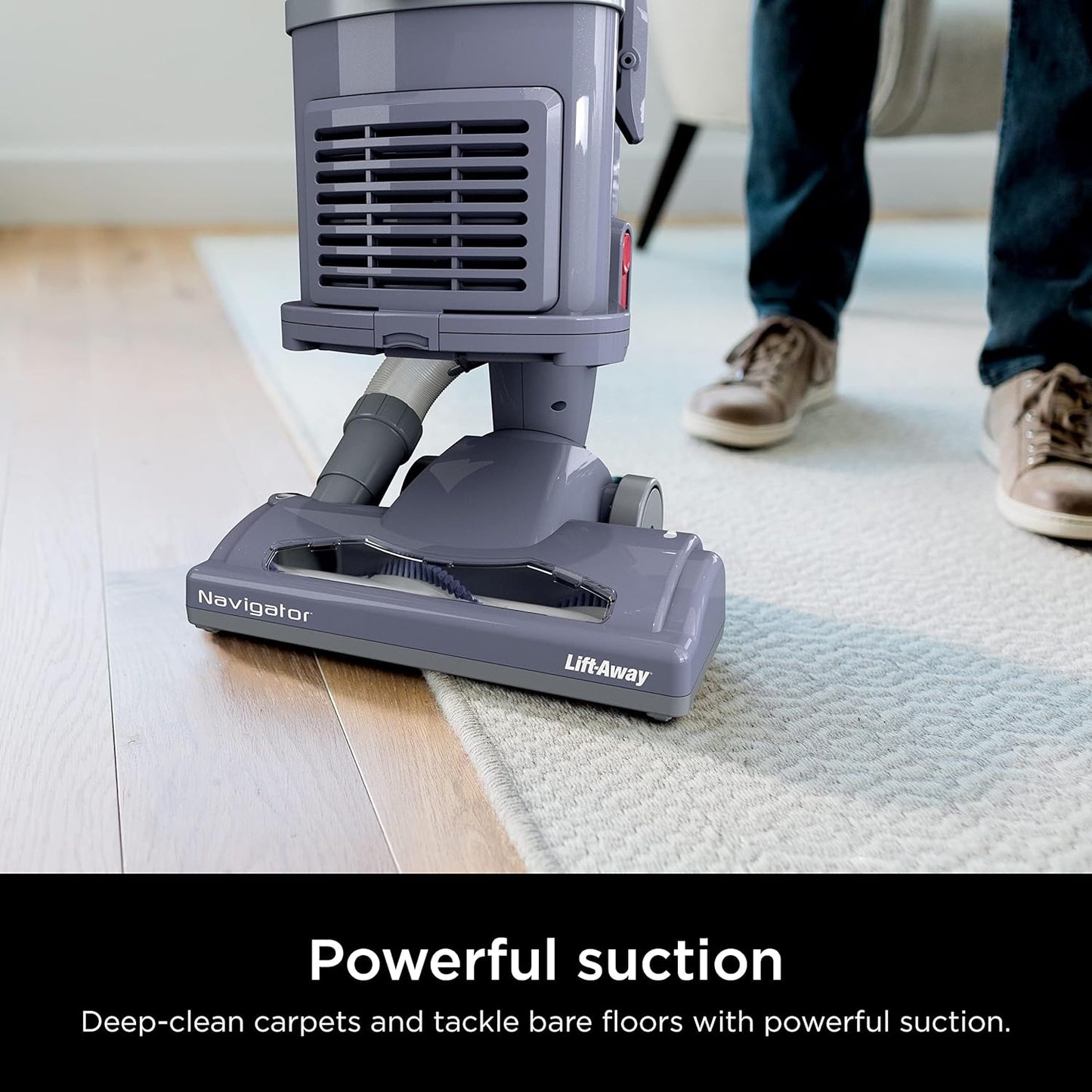Shark NV352 Navigator Lift-Away Vacuum - HEPA Filter, Anti-Allergen Tech, Swivel Steering | Ideal for Carpet & Stairs, Lavender