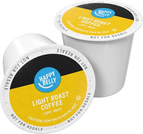 Happy Belly Light Roast Coffee Pods - Compatible with Keurig 2.0 | 100 Count Pack