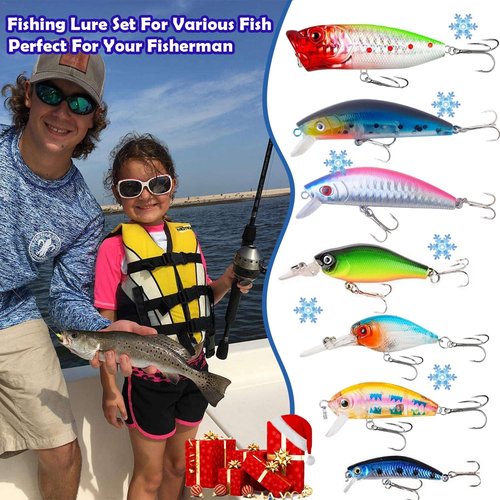 Fishing Advent Calendar 2025 - 24 Days of Premium Fishing Lures | Perfect Christmas Gift for Men