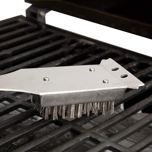 Cuisinart Stainless Steel Grill Brush - 16.5" Long Handle Cleaner & Scraper for BBQ & Griddles