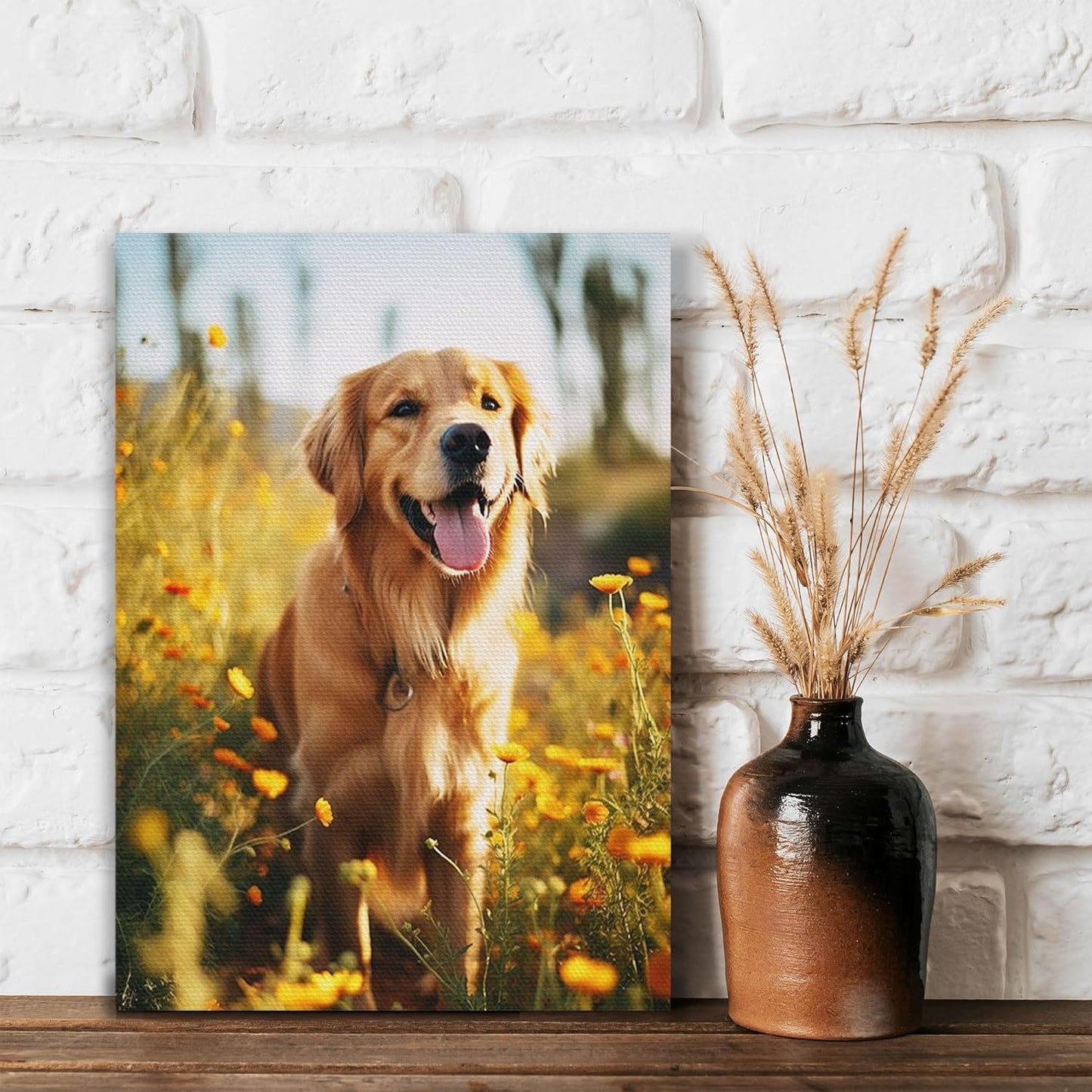 Skiennix Custom Canvas Prints - Personalized Wall Art for Family, Pets & Couples | 8x12 Framed