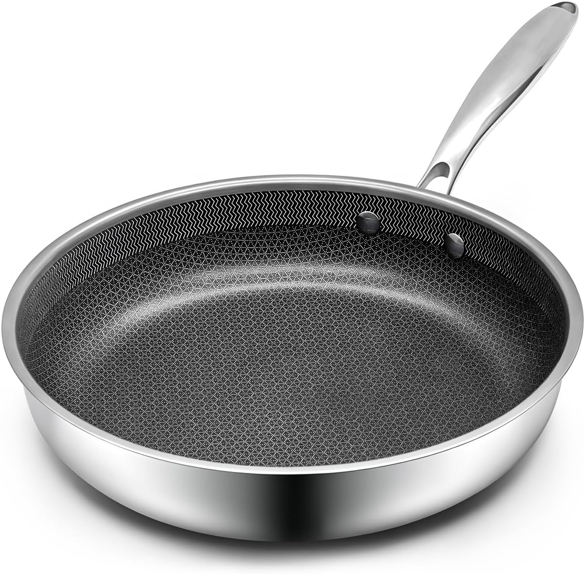 Skiennix 10-Inch Nonstick Frying Pan - PFOA-Free Hybrid Skillet with Stay-Cool Handle | Oven & Dishwasher Safe, Induction Compatible