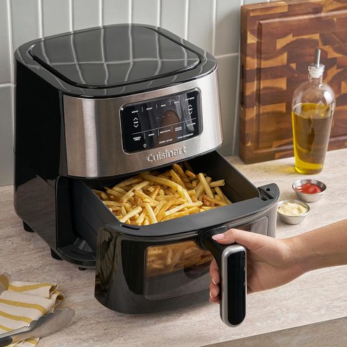 Cuisinart Air Fryer - 6-Quart Large Capacity with 5 Cooking Functions | Stainless Steel & Black