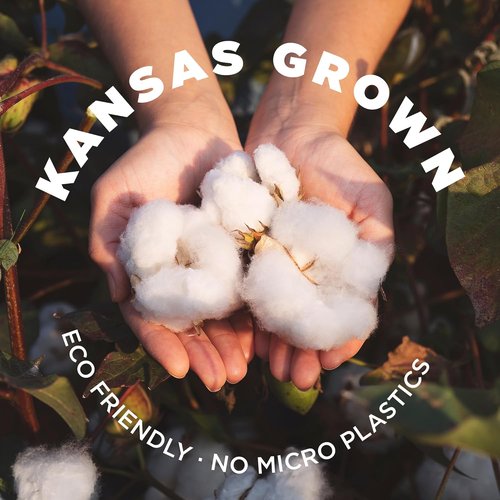 Grown In The USA Raw Cotton Stuffing - Eco-Friendly 3lb Batting for Crafts & Upholstery