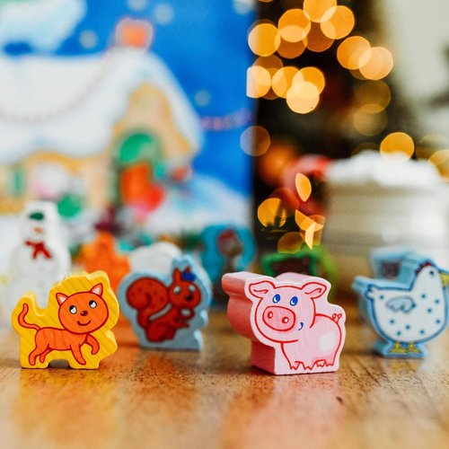 HABA My First Advent Calendar - Farmyard Themed Wooden Animals for Kids | Reusable Christmas Fun