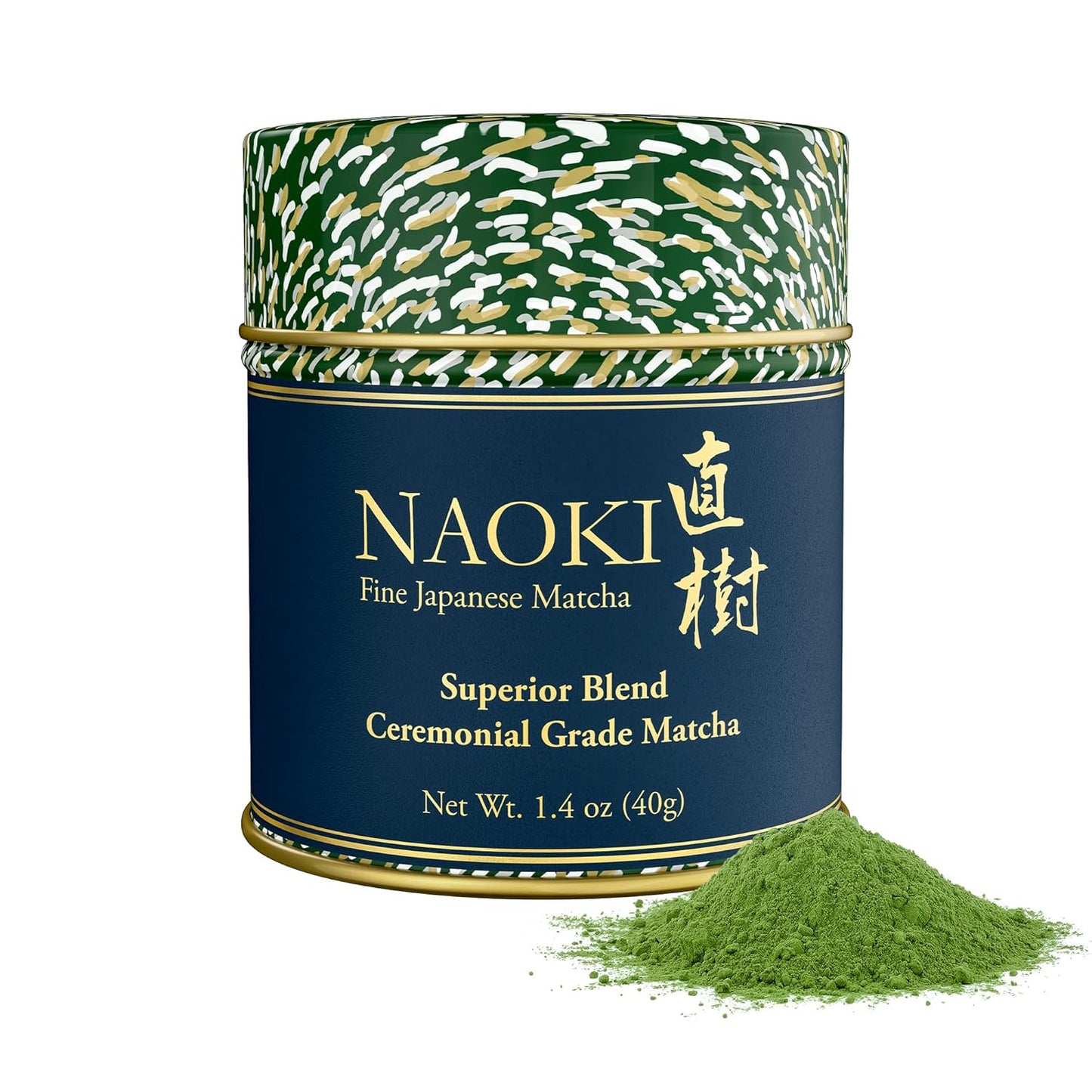 Naoki Matcha Ceremonial Grade Green Tea Powder - Authentic First Harvest from Uji, Kyoto (40g / 1.4oz)