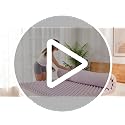 MLILY 4 Inch Purple Queen Memory Foam Mattress Topper with Cooling Gel Infusion & Lavender Scent