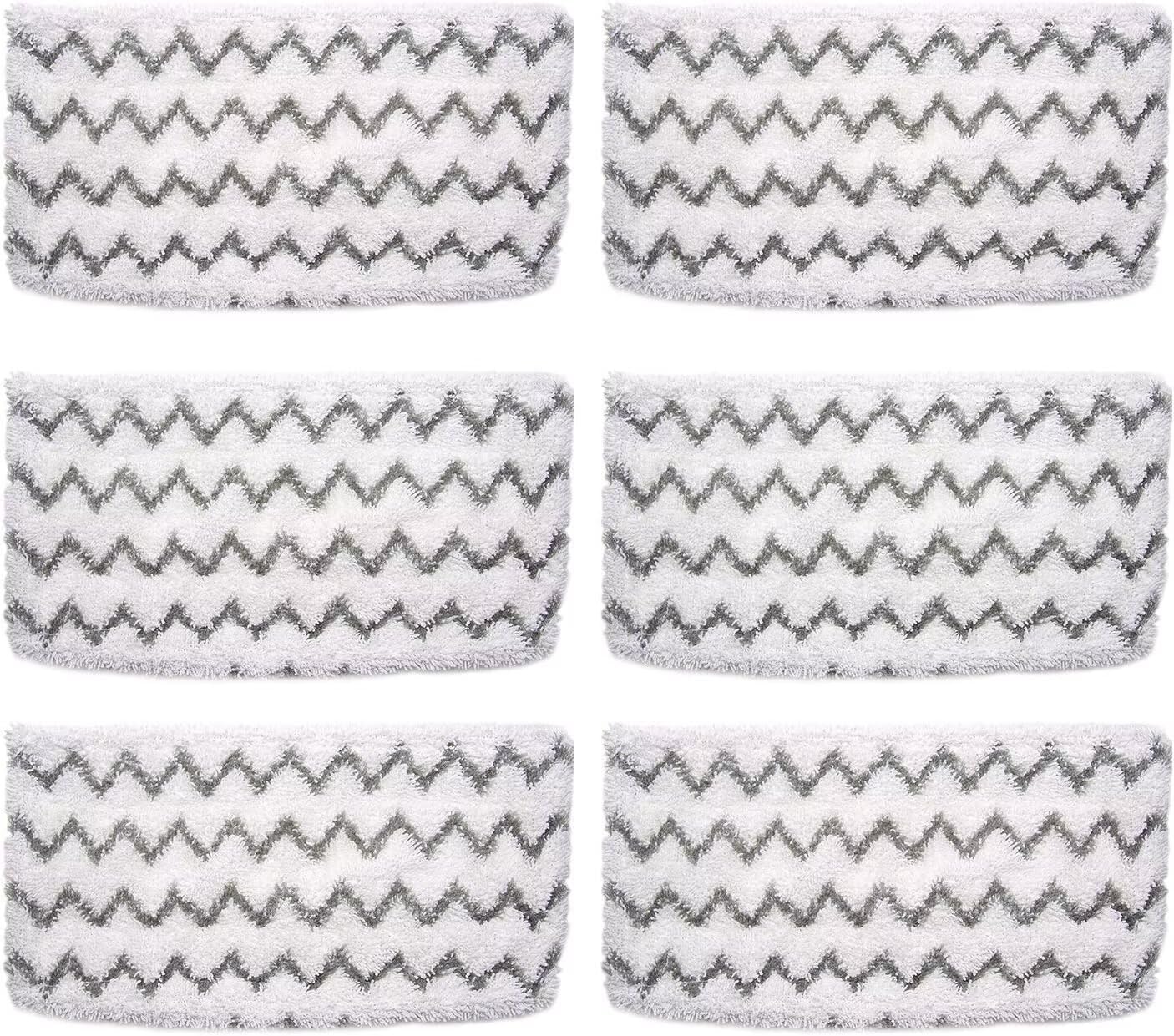 Skiennix Steam Mop Replacement Pads - 6 Pack for Shark S1000, S2001, S1200 Models - High Absorbency