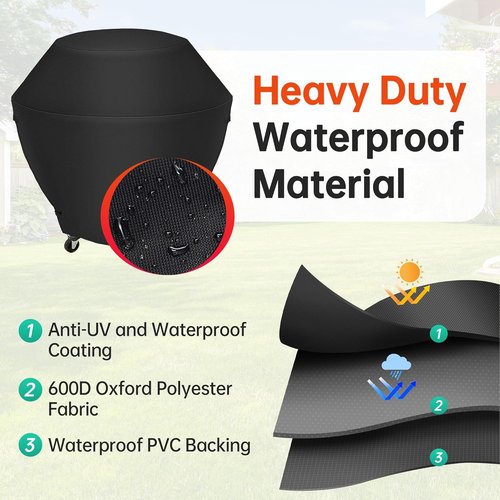 iCOVER Griddle Cover - Heavy Duty 600D Waterproof Protection for Cuisinart 360° XL Griddle