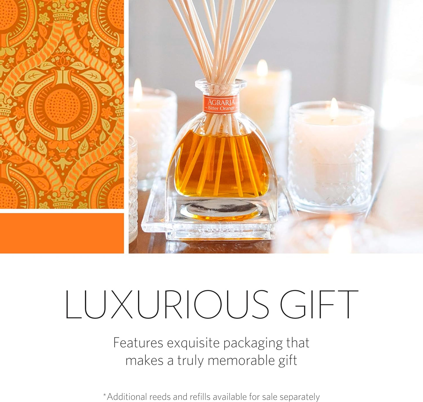 AGRARIA Scented Candles, 7 Oz, Long-Lasting Scented Candles for Home, Elegant Home Fragrance Gifts for Men and Women