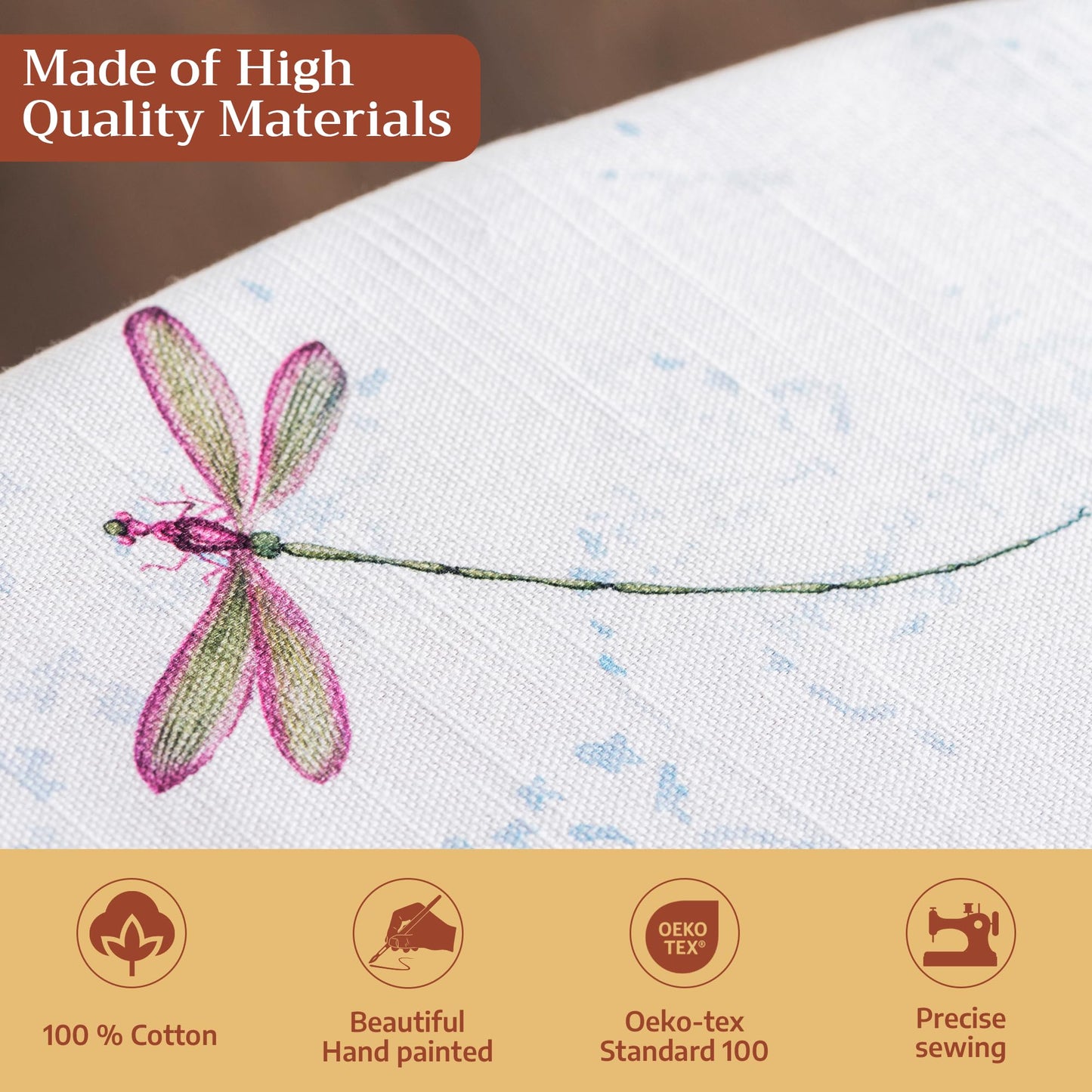 Maison d' Hermine Table Cloth Round Table 100% Cotton 63 Round Inches Tablecloth Reusable Decorative for Dining Kitchen Room Farmhouse Home Gifts for Mothers Day Spring Summer - Fleurs De Mai