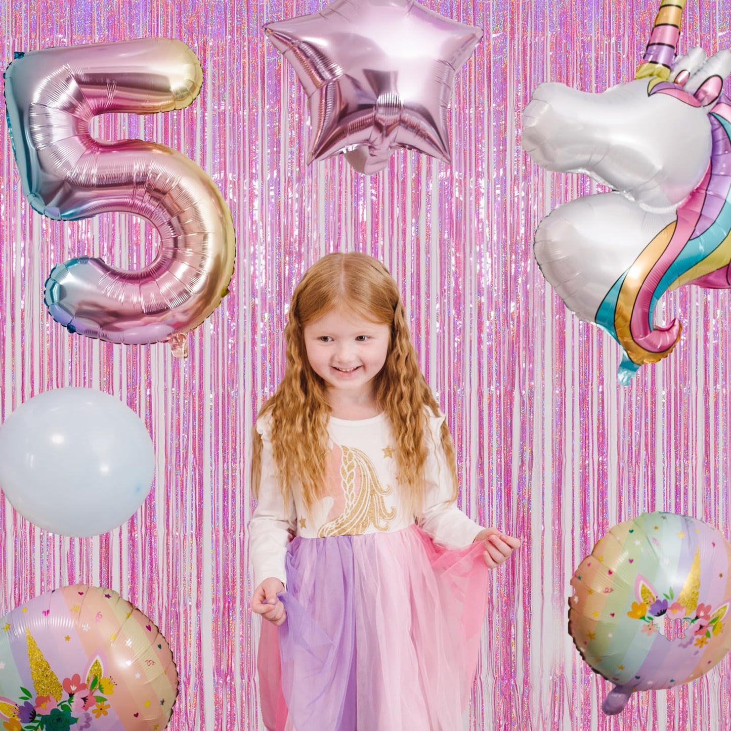 Melsan Pink Foil Fringe Curtain Easter Decorations for Home – 3 Pack 3.2 x 8.2 ft Shiny Tinsel Backdrop for Bachelorette Party, Disco Y2K Decorations, Girls Birthday & Photo Booth Backdrop