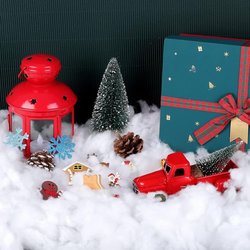 ANVAVO Christmas Fake Snow | Soft Fluffy Cotton Decor for Indoor & Outdoor Displays - 36 Ounces