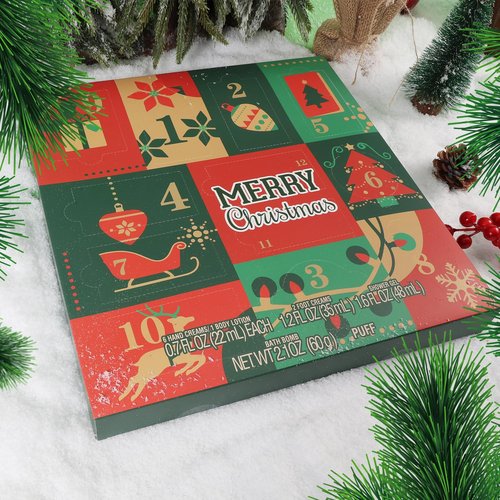 BODY & EARTH Advent Calendar 2025 - 12 Days of Spa Gifts for Women & Teens | Hand Cream & Body Lotion