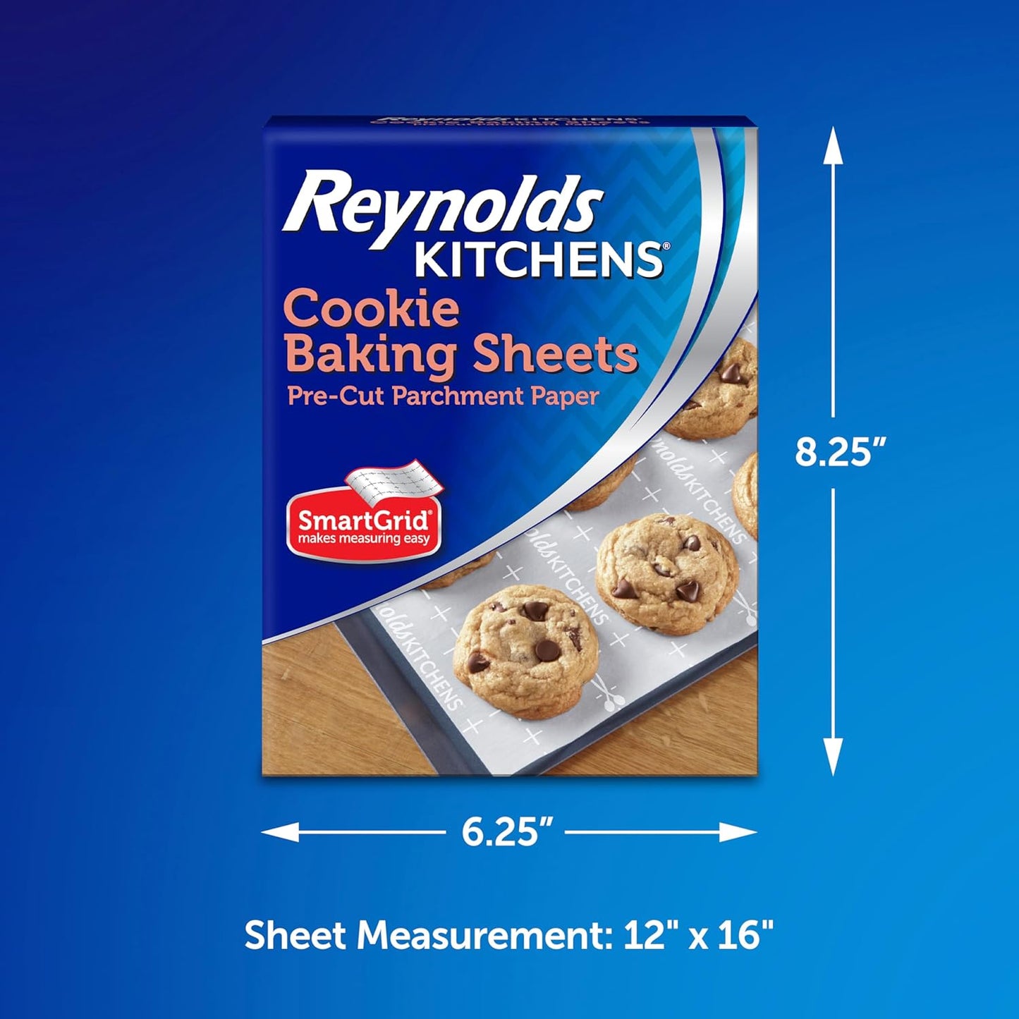 Reynolds Kitchens Pre-Cut Parchment Paper Baking Sheets - 100 Sheets Total, Perfect for Cookies