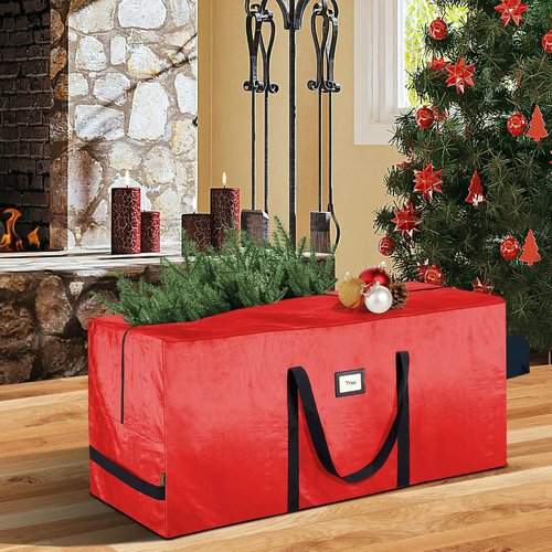 BALEINE Christmas Tree Storage Bag - Heavy Duty Extra Large for 9 ft Trees | Grey, 2-Pack with Reinforced Handles & Dual Zippers