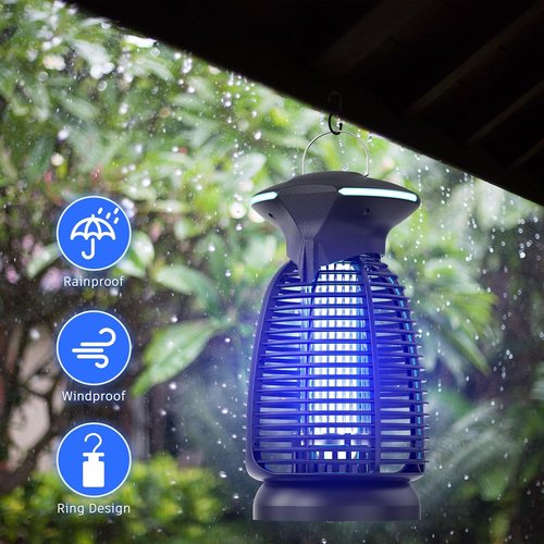 Bug Zapper Outdoor | Powerful 4200V Waterproof Insect Killer Trap Lamp for Patio & Backyard