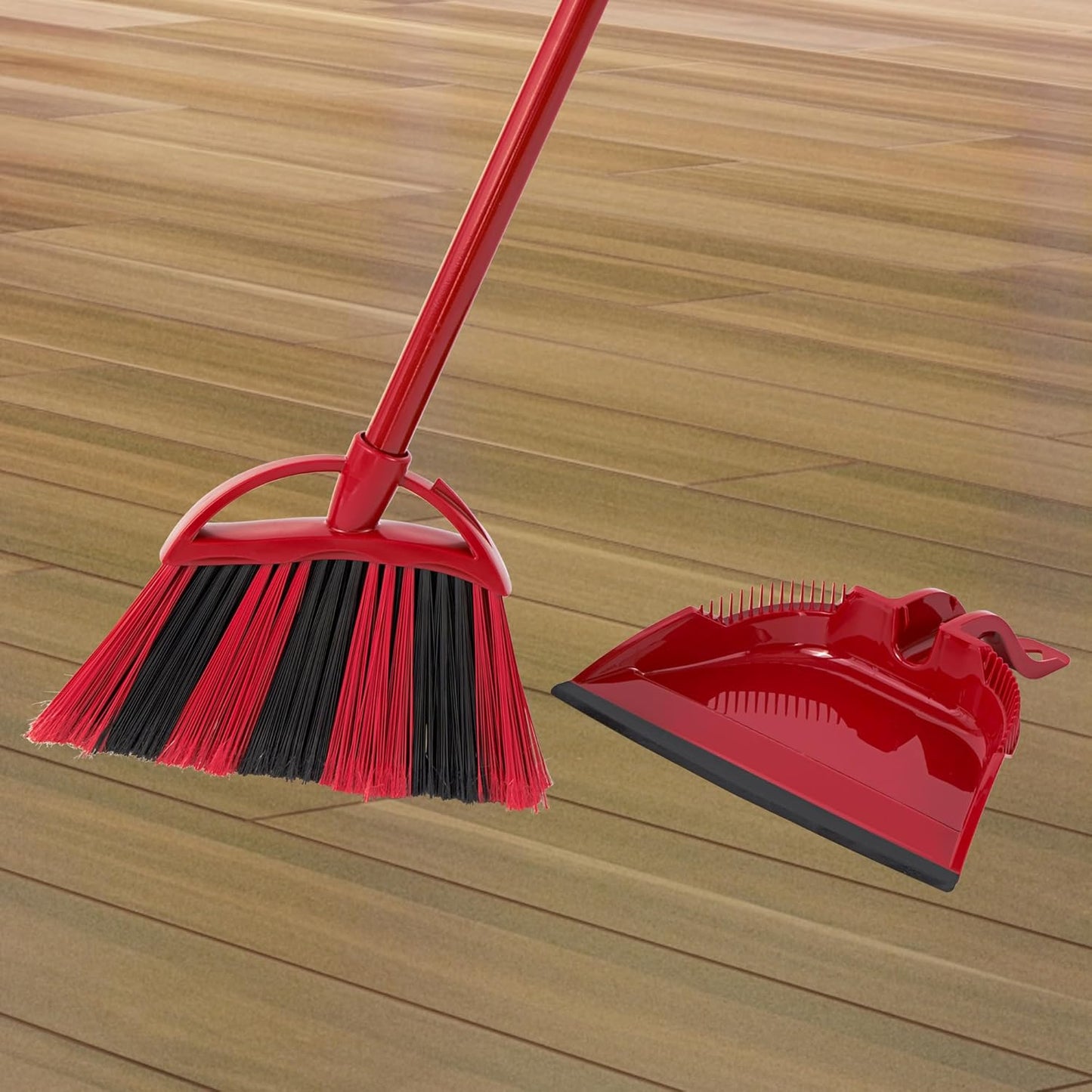 O-Cedar One Sweep Broom - Lightweight Step-On Dustpan for Effortless Cleaning | Ideal for Pet Owners