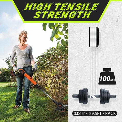 Black+Decker Autofeed String Trimmer Line Replacement - 30ft 0.065" | 6 Spools & 1 Cap