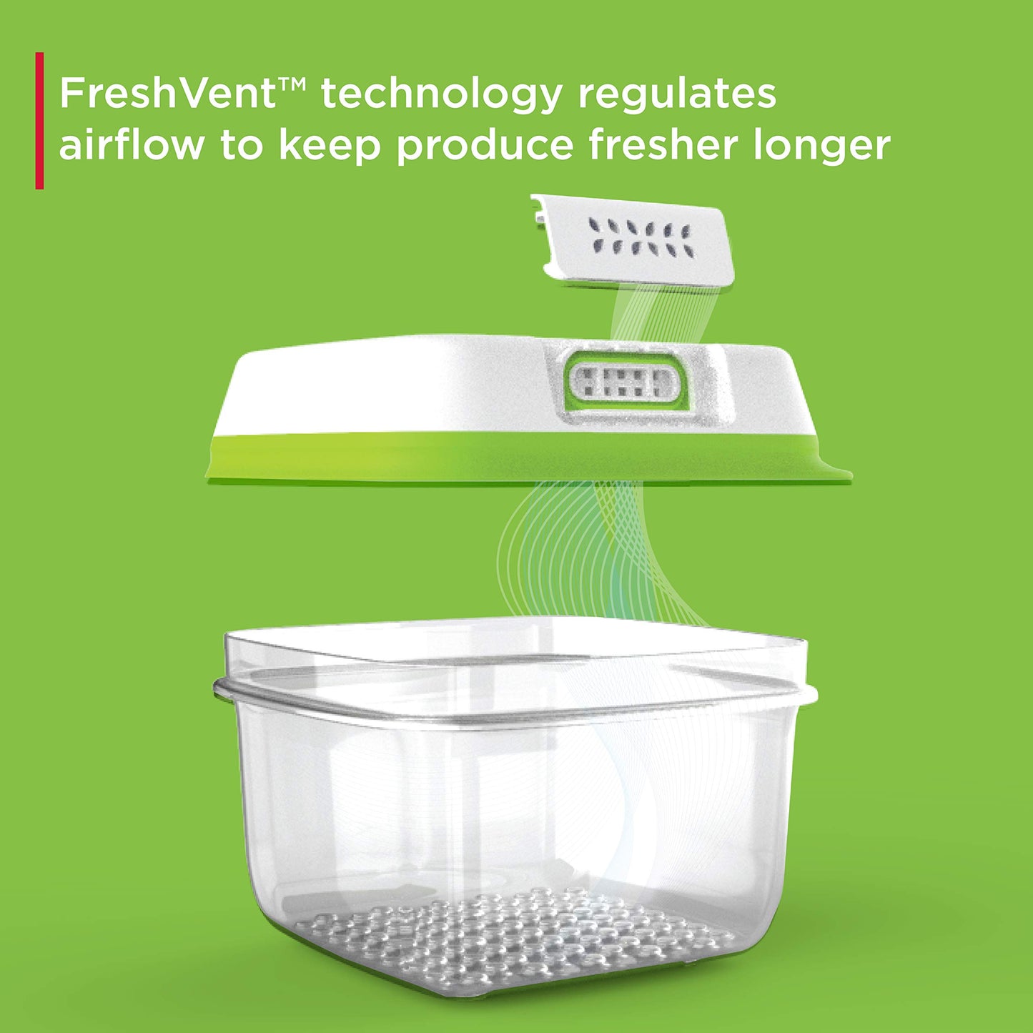 Rubbermaid FreshWorks Produce Saver, Medium Produce Storage Containers, 2 Pack