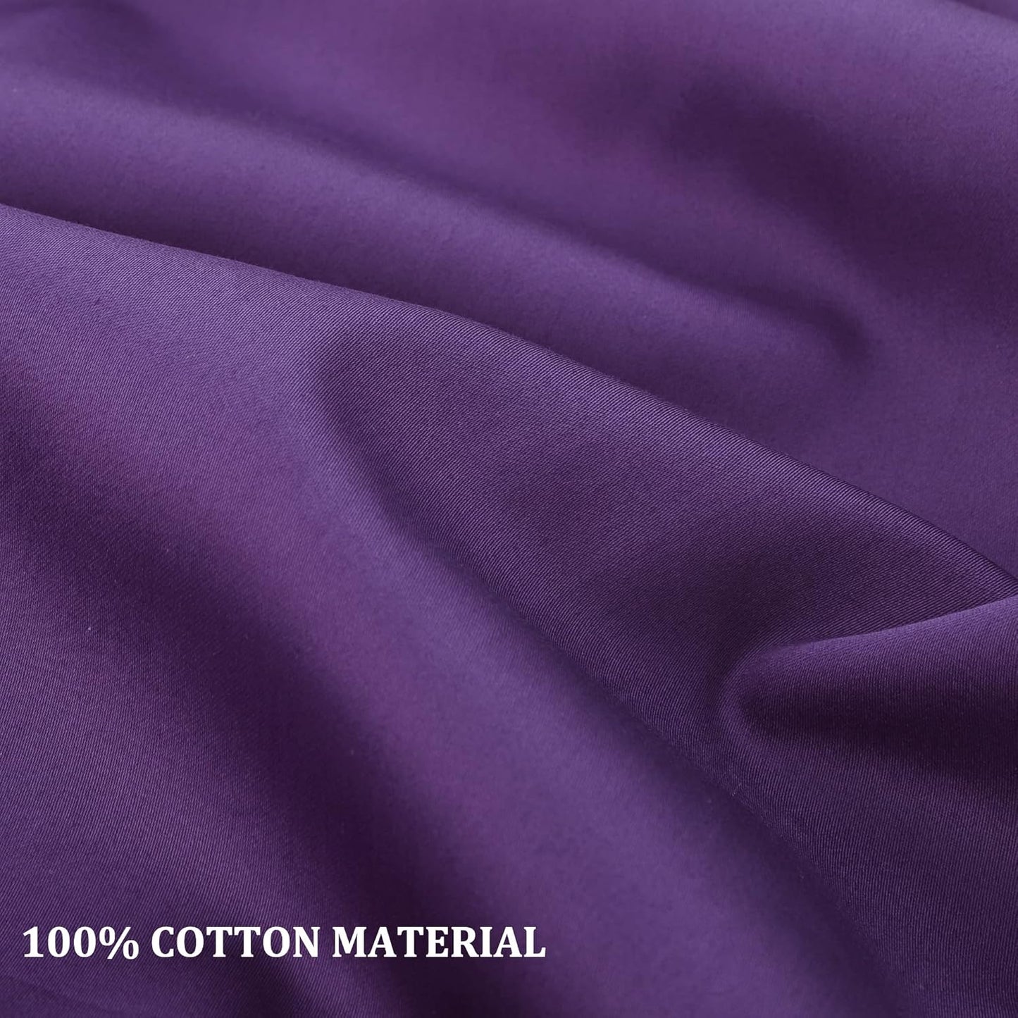 PiccoCasa Grape Pillow Cases - Super Soft 100% Cotton Bed Pillow Covers | Standard Size Set of 2 (20"x26")