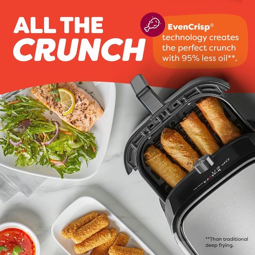 Instant Pot VORTEX Plus Air Fryer - 6-in-1 Multi-Function Cooking, Stainless Steel, 6QT Capacity
