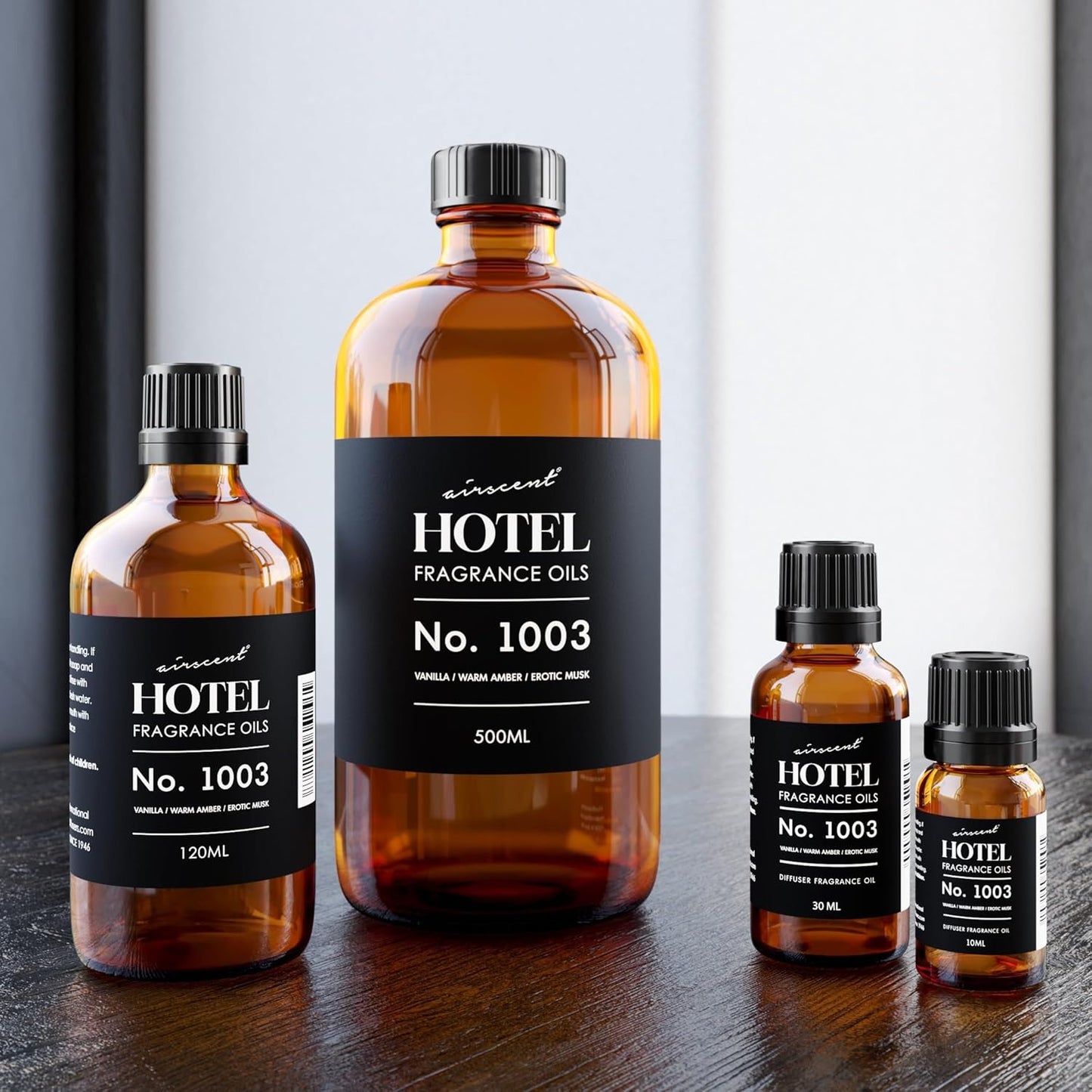 AirScent Hotel Diffuser Oil No. 1003 - Premium Asian Garden Inspired Fragrance Oil | 10 mL Glass Bottle