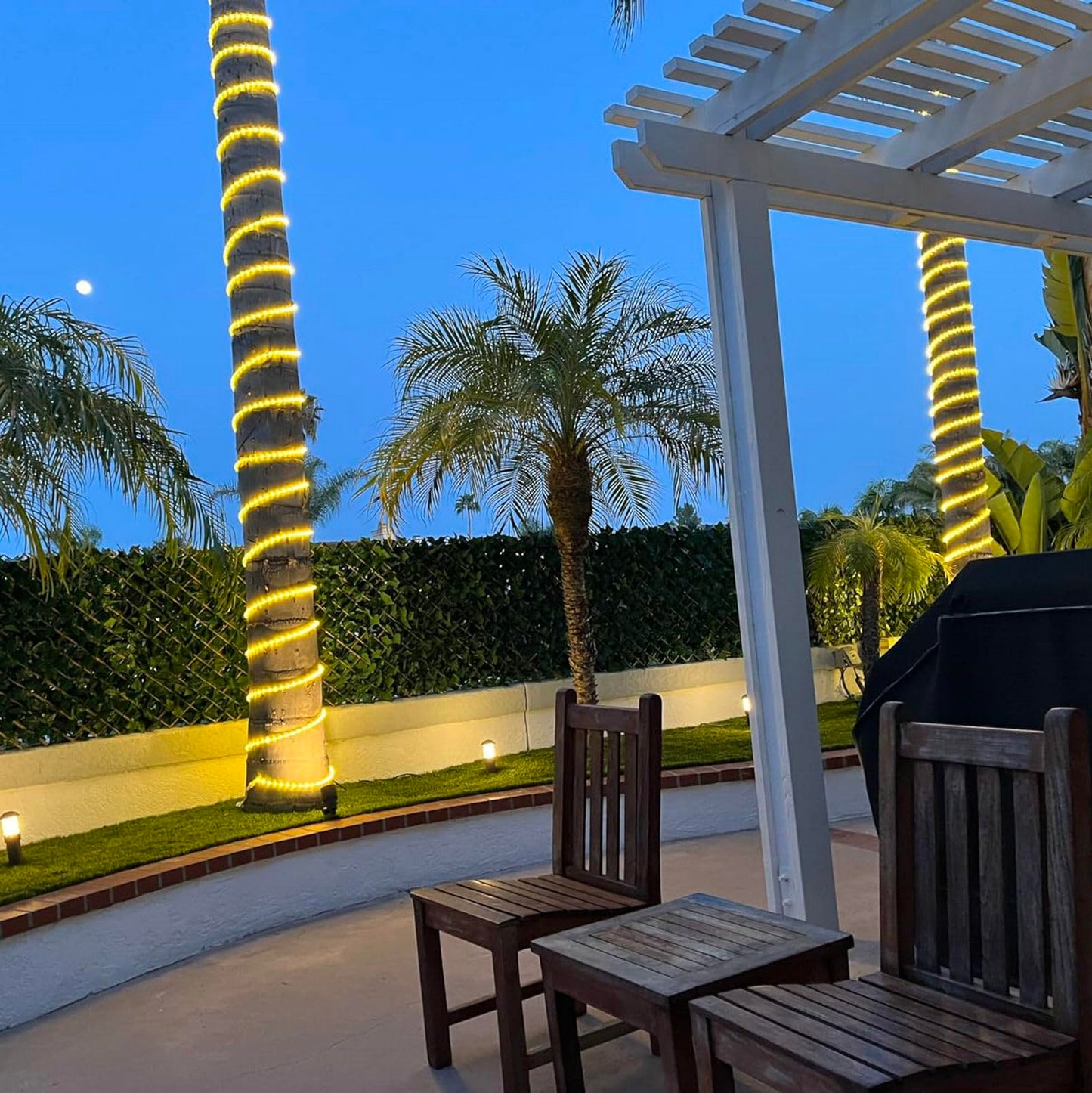FORT LED Rope Lights Outdoor Waterproof Warm White led Strip Lights, 100 ft led Lights 720 Led Connectable and Flexible Tube Lights UL Plug -Idear for Trees,Pool,Wedding Deck Landscape, Gerden Decor