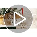 Gold Metal Christmas Ornament 2026 for Tree Holiday Decor with Rhinestones