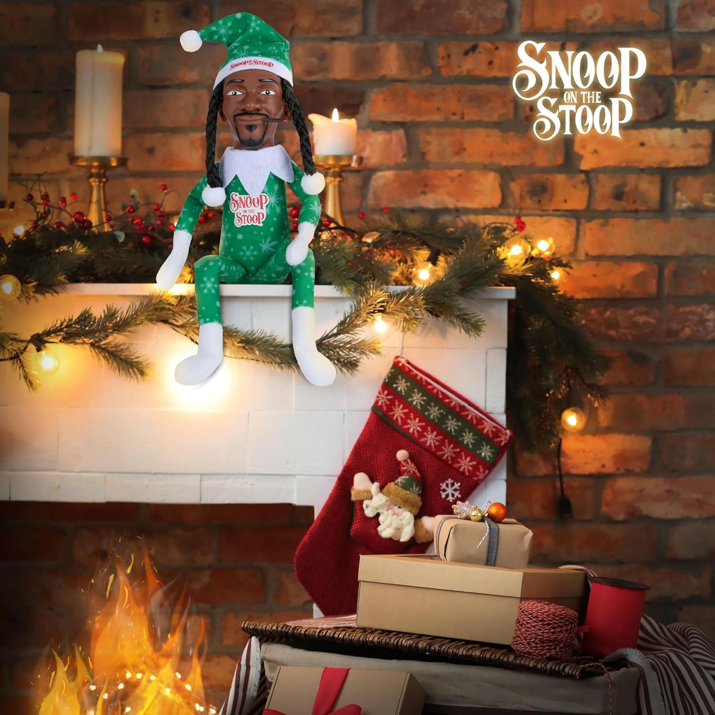 Snoop Dogg Christmas Shelf Décor - 12” Snoop on The Stoop Figurine for Festive Home Styling