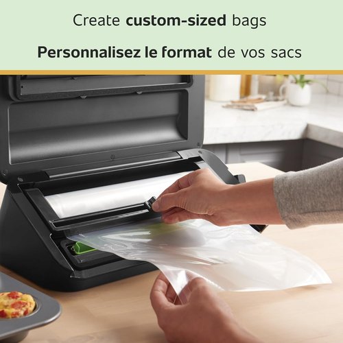 FoodSaver Vacuum Sealer Bags - Custom Length Rolls for Airtight Food Storage | 5 Count Multipack