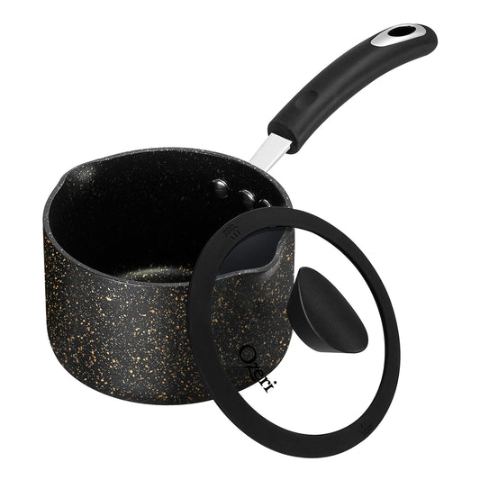 The All-In-One Stone Saucepan and Cooking Pot by Ozeri - 100% APEO, GenX, PFBS, PFOS, PFOA, NMP and NEP-Free German-Made Coating