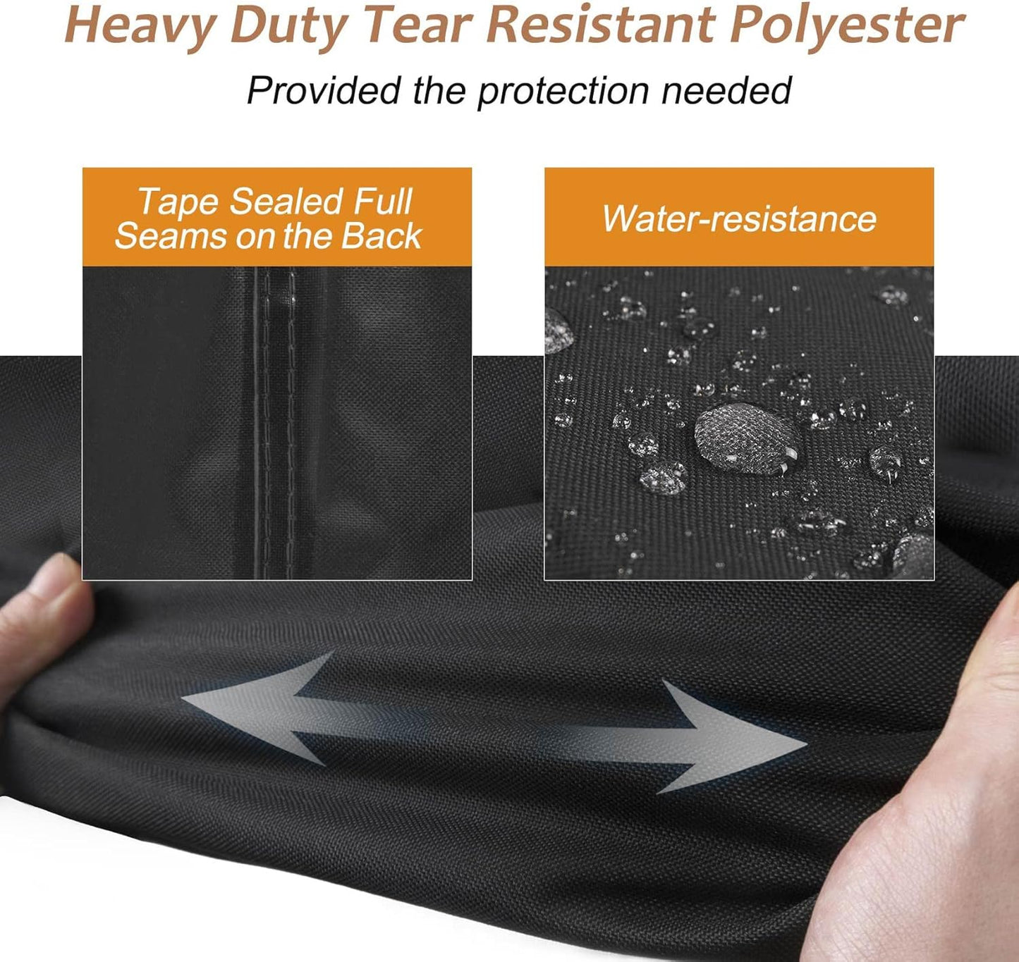 NettyPro Griddle Cover - Waterproof UV Resistant for 36-Inch Blackstone Griddle | 4 Burner Flat Top Grill, Black