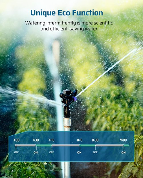 DEWENWILS Sprinkler Timer - 2 Zone Programmable Water Timer for Garden Hose | Automatic & Manual Modes