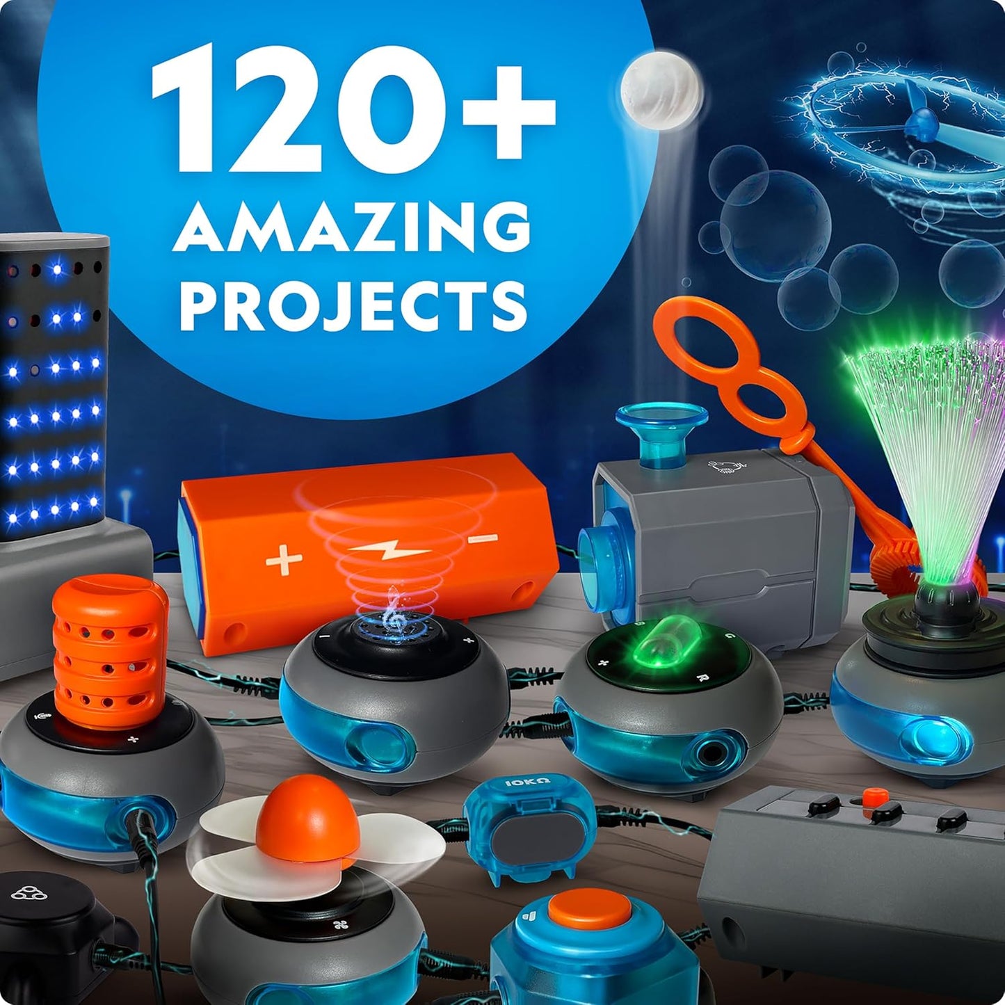 National Geographic Circuit Maker Kit - STEM Electronics Kit for Kids with 120 Projects | Fun Educational Toy