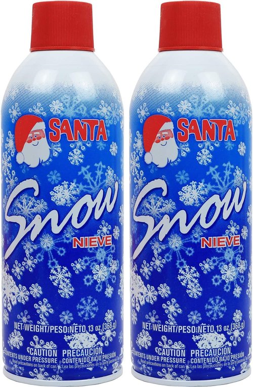 Greenco Snow Spray | Artificial Christmas Tree Flocking - 13 oz Fake Snow Spray (Pack of 2)