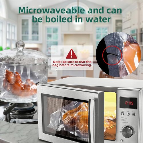 FoodSaver Vacuum Sealer Bags - 11in x 20ft Rolls for Meal Prep & Sous Vide | 3-Pack for Home Use