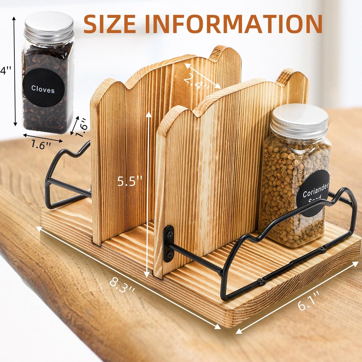 WRINGKIT Napkin Holder for Table, Rustic Napkin Dispenser with 2 Slot Salt Pepper Shakers Caddy, Wood Paper Napkin Storage Dispenser Condiment Caddy for Kitchen, Restaurant, Dining Room