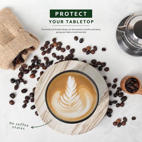 Coasters Set of 6 for Drinks, Beer, Coffee, Coasters for Drinks Absorbent Stone with Holder, Marble Style Ceramic Drink Coaster for Tabletop Protection and Home Decor, Suitable for Kinds of Cups
