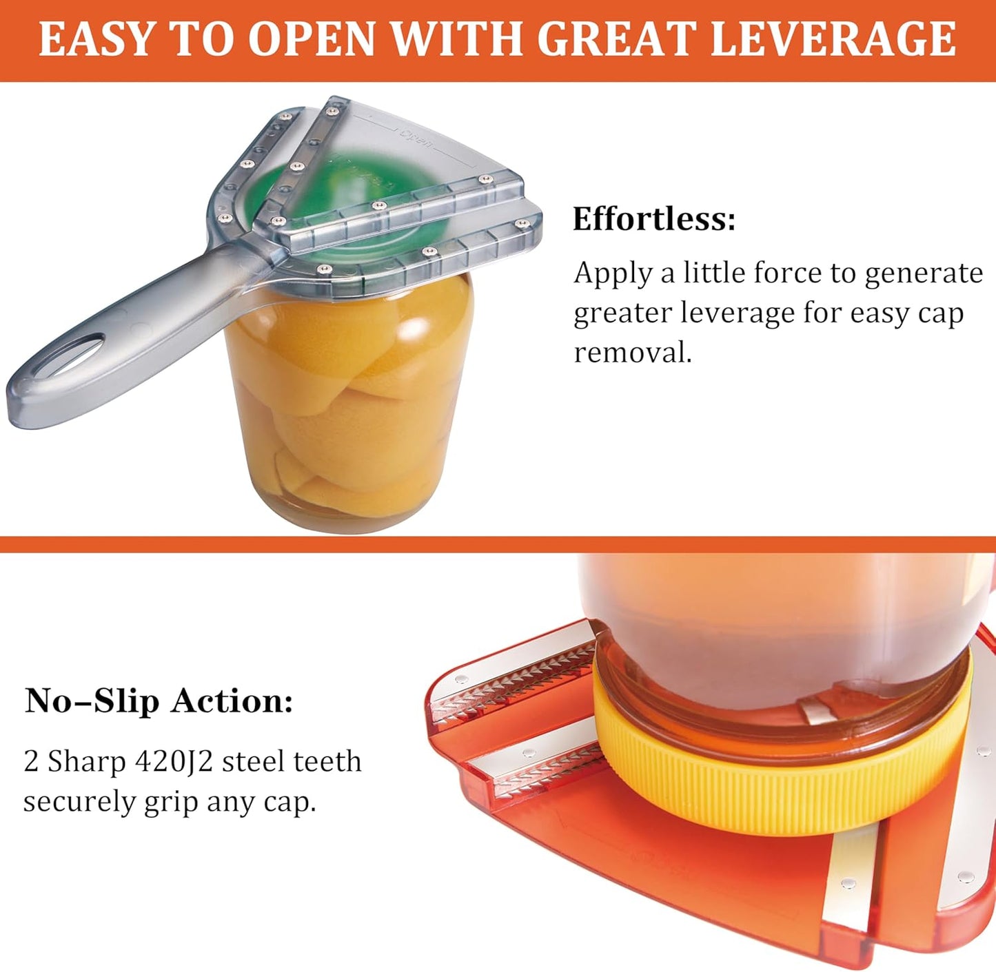 Uinxan Jar Opener - Easy Twist-Off Bottle Caps for Seniors & Arthritis Relief | Handheld Kitchen Gadget (Blue)