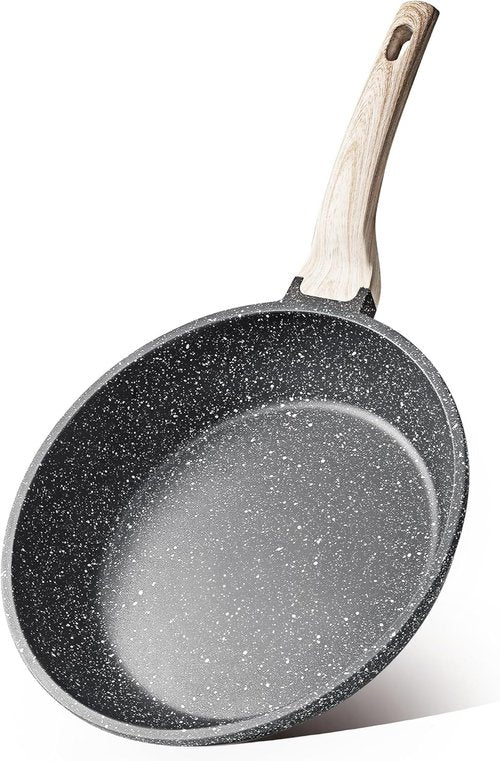 CAROTE Nonstick Frying Pan - PFOA Free Granite Skillet for Eggs & Omelets | 8-Inch Induction Compatible