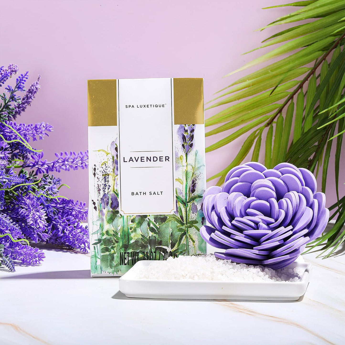 Spa Luxetique Gift Baskets for Women Lavender Spa Gifts for Women 12 Pcs Birthday Gifts for Women Gift Set for Her Mothers Day Gift for Mom