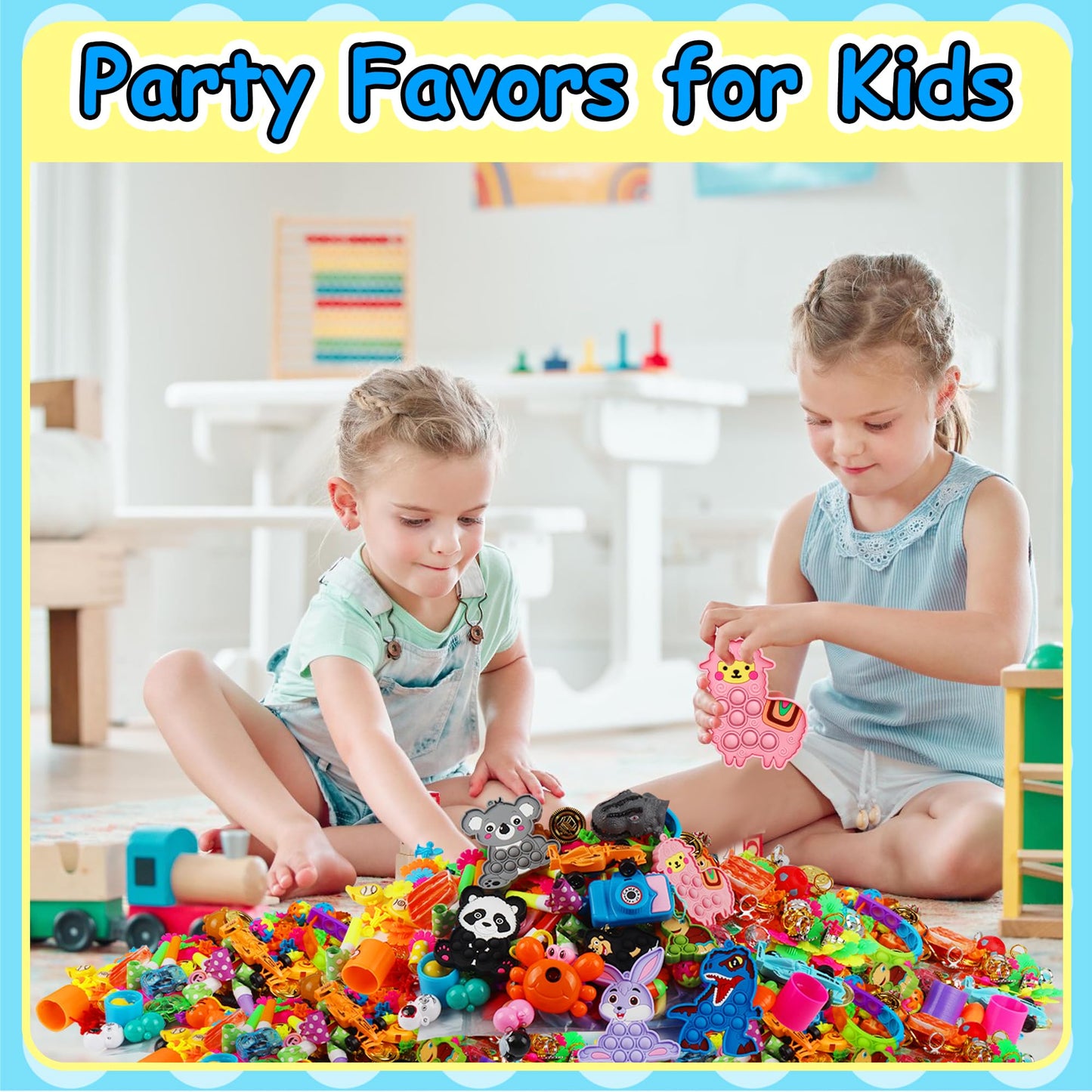 Kiss Monkey 640 PCS Prize Treasure Box Toys for Classroom, Party Favors for Kids 8-12, Fidget Toys Bulk, Goodie Bags Stuffers for Kids, Birthday Gifts, Pinata Stuffers, Carnival Prizes